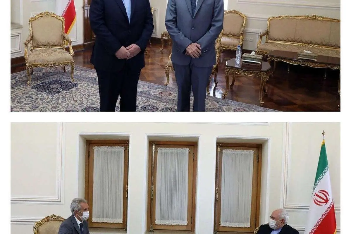 (عکس) خداحافظی سفیر اسپانیا با ظریف