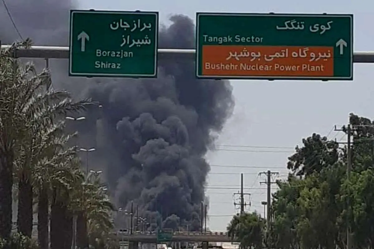 کارخانه شناور سازی در بوشهر آتش گرفت