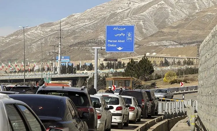 آزادراه تهران - شمال بسته شد