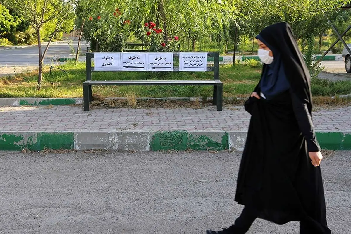 (تصاویر) کنکور سراسری ارشد در شرایط کرونایی