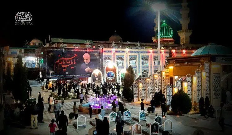 عکسی خاص از مزار سردار شهید سلیمانی