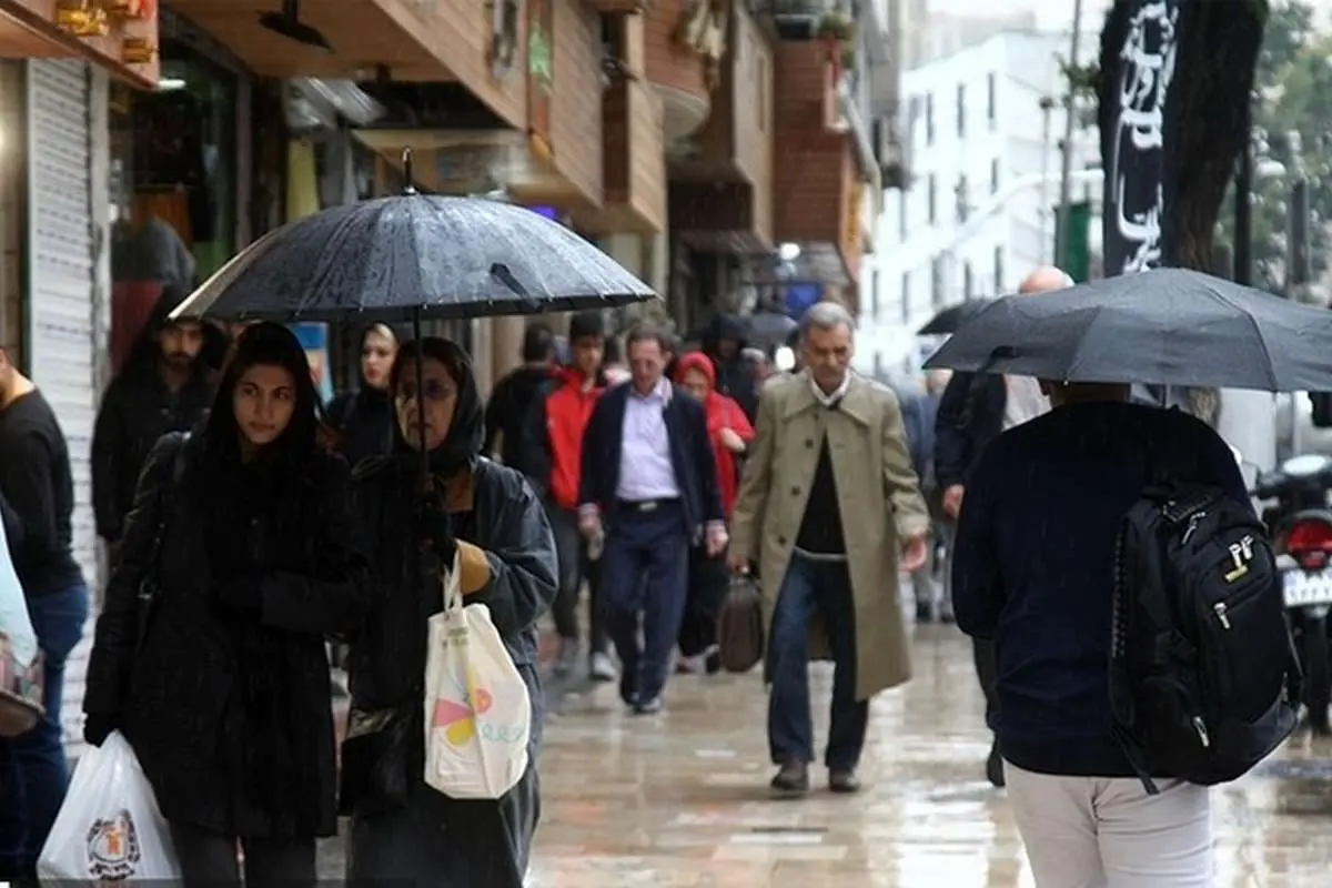 پیشبینی باران پنج روزه در ۱۴ استان