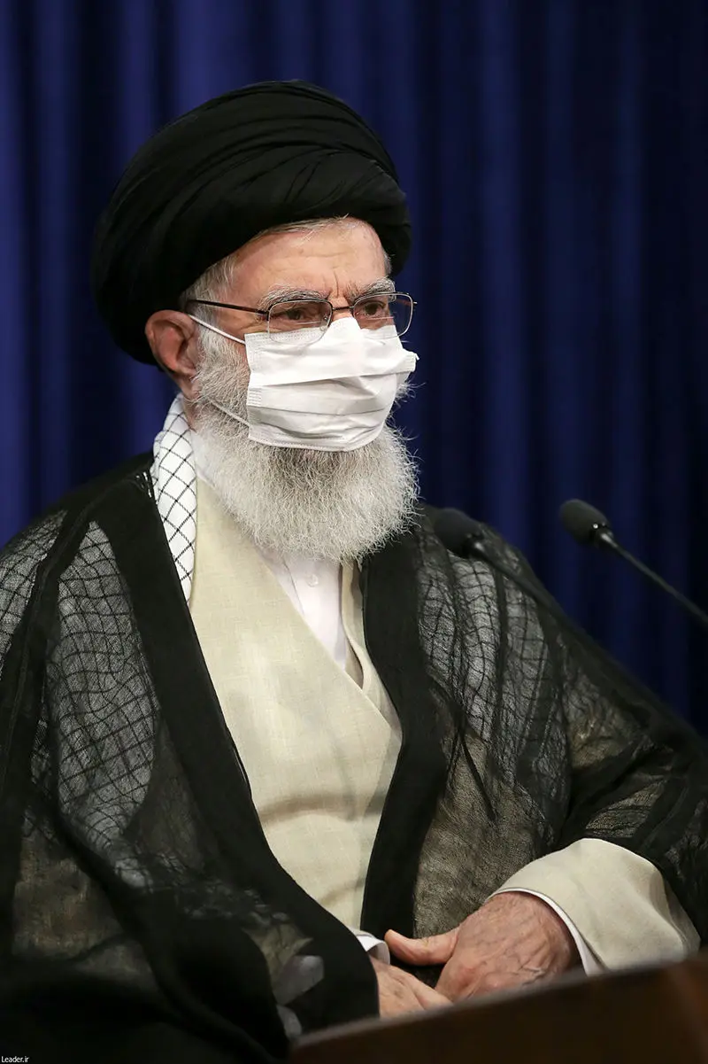 (تصاویر) رهبر انقلاب در نشست تصویری با هیئت وزیران