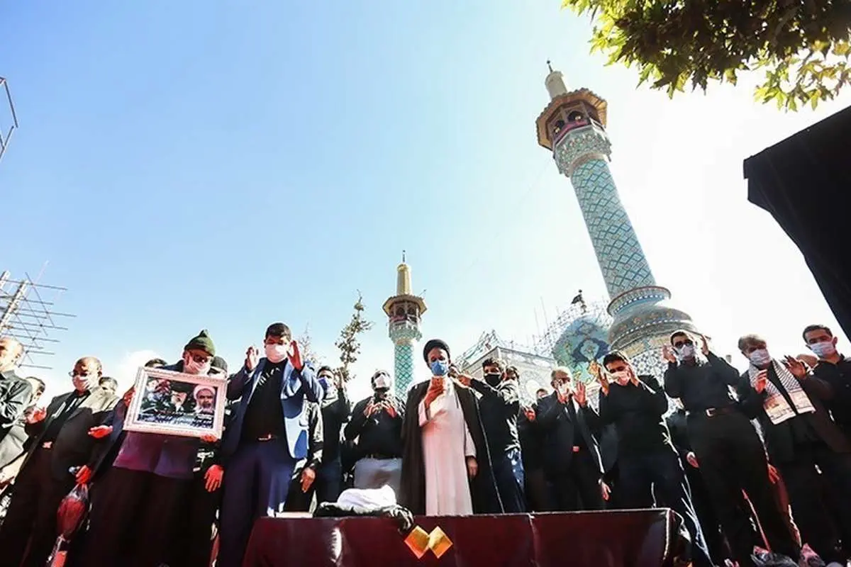 (تصاویر) مراسم تشییع روح الله حسینیان