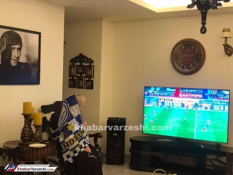 (عکس) دربی، اشک همسر حجازی را هم درآورد