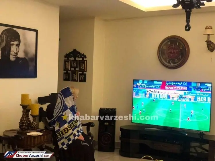 (عکس) دربی، اشک همسر حجازی را هم درآورد