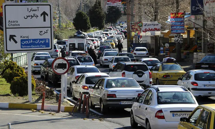 ترافیک سنگین در جاده های شمالی کشور