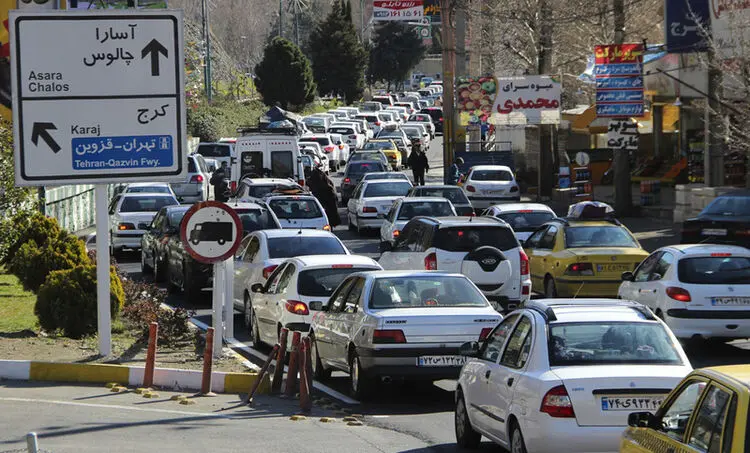 ترافیک سنگین در جاده های شمالی کشور