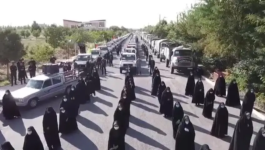 (ویدئو) نظم بی‌نظیر عزاداران حسینه اعظم زنجان