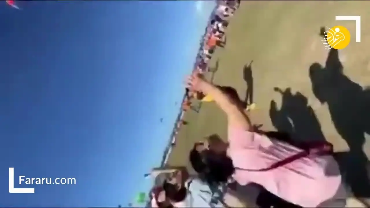 (ویدئو) بادبادک دختربچه را با خود به آسمان برد!
