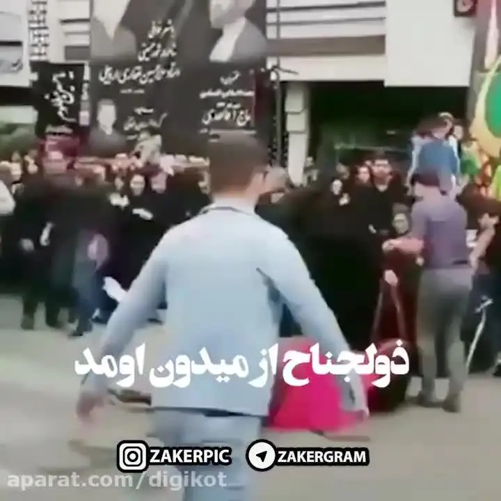 (ویدیو) کلیپ عجیب با عنوان خودکشی اسب شمر!