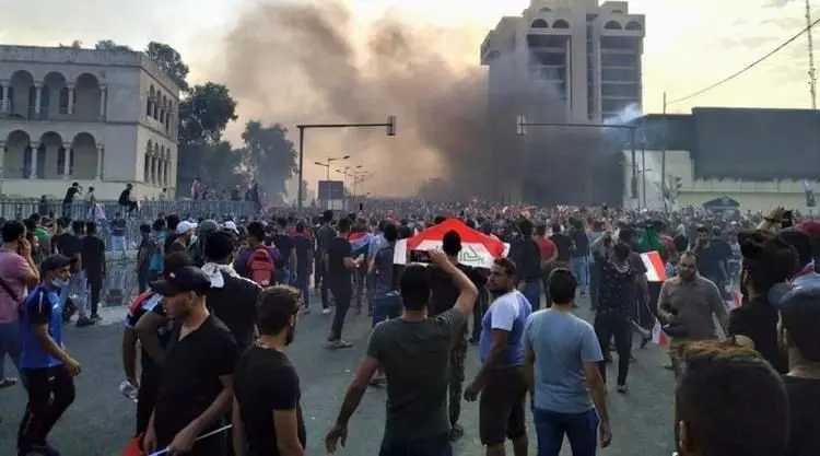 درگیری در اطراف پارلمان لبنان و مقابل سفارت فرانسه