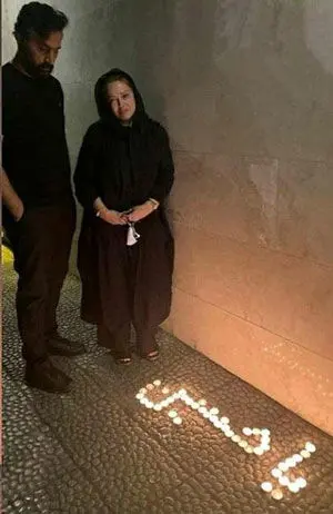 عکس عاشوراییِ بهاره رهنما و همسرش