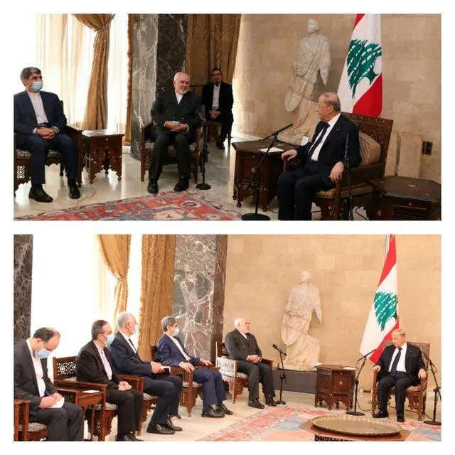 تشکر میشل عون از روحانی و ظریف