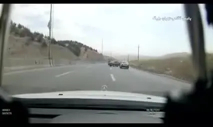 (ویدئو) واژگونی پژو ۲۰۶ سرقتی در اتوبان