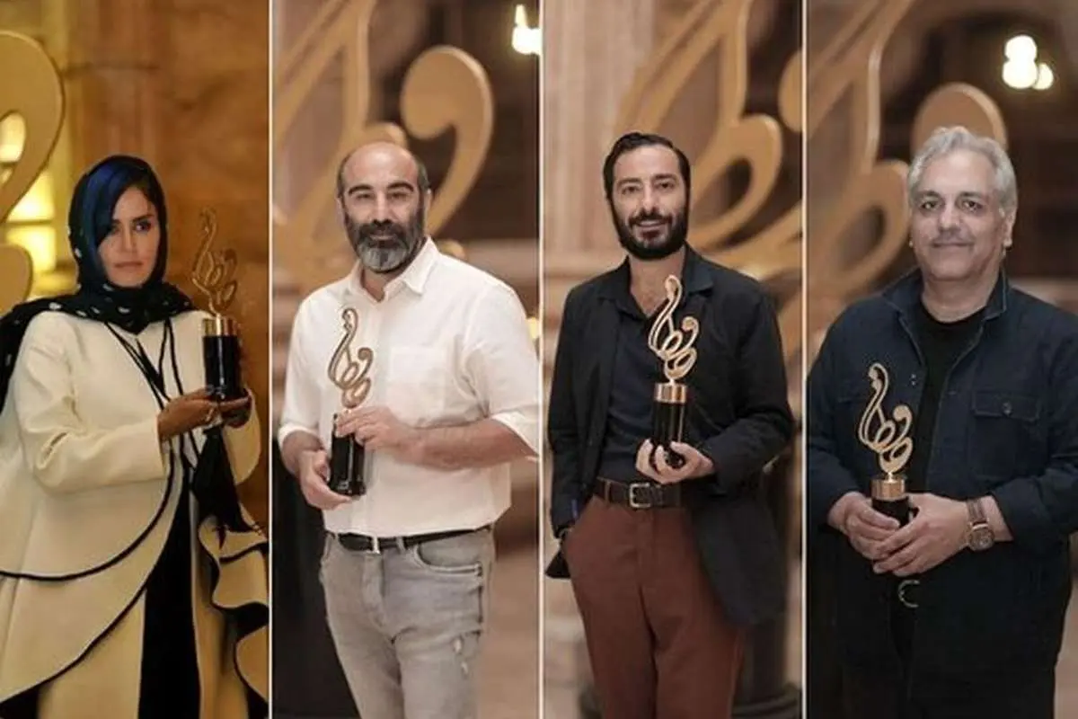 (تصاویر) بازیگران در بیستمین جشن حافظ + اسامی برگزیدگان جشن حافظ ۹۹