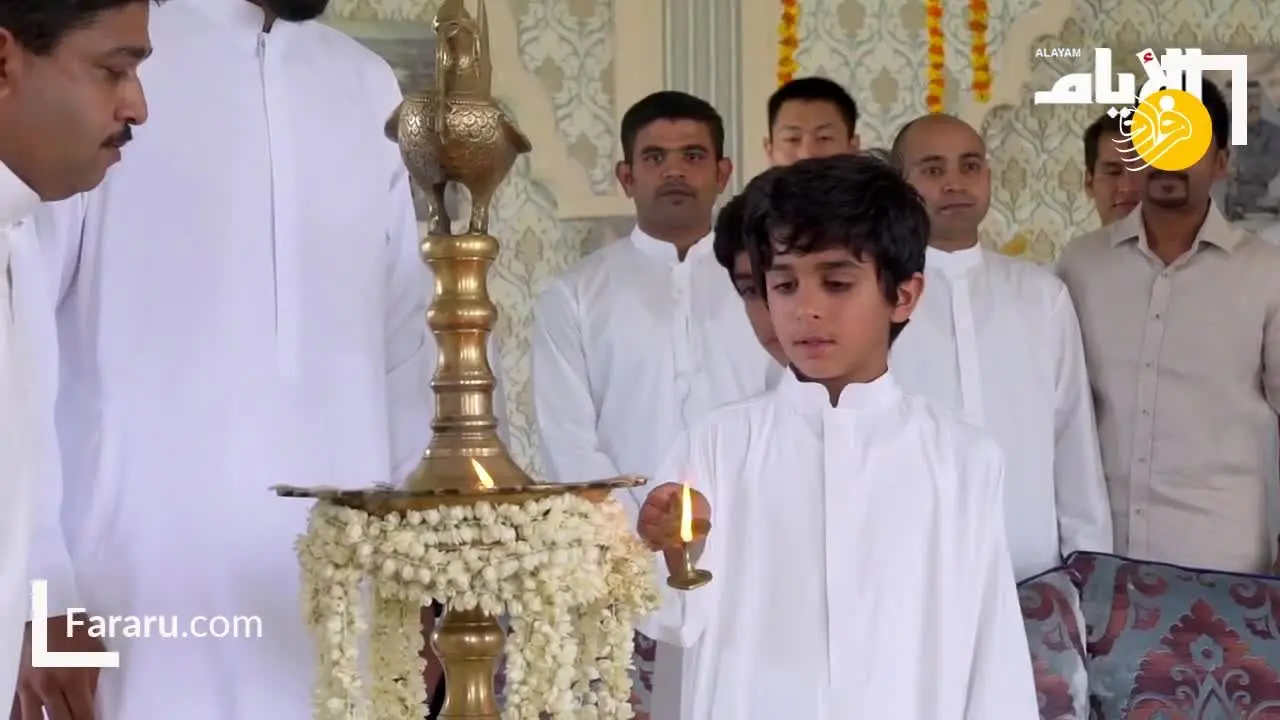 (ویدئو) جشن شاهزاده بحرین برای هندوها در ایام محرم
