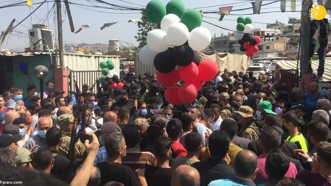 (تصاویر) استقبال پرشور از هنیه در اردوگاه عین الحلوه