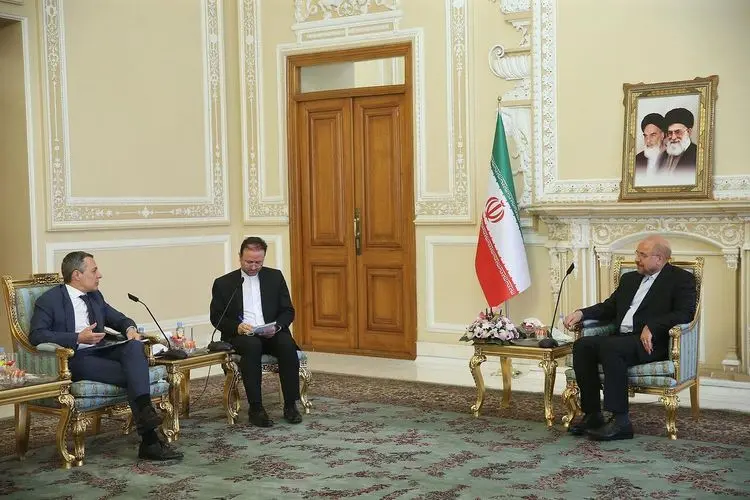 دیدار قالیباف با وزیر خارجه سوئیس
