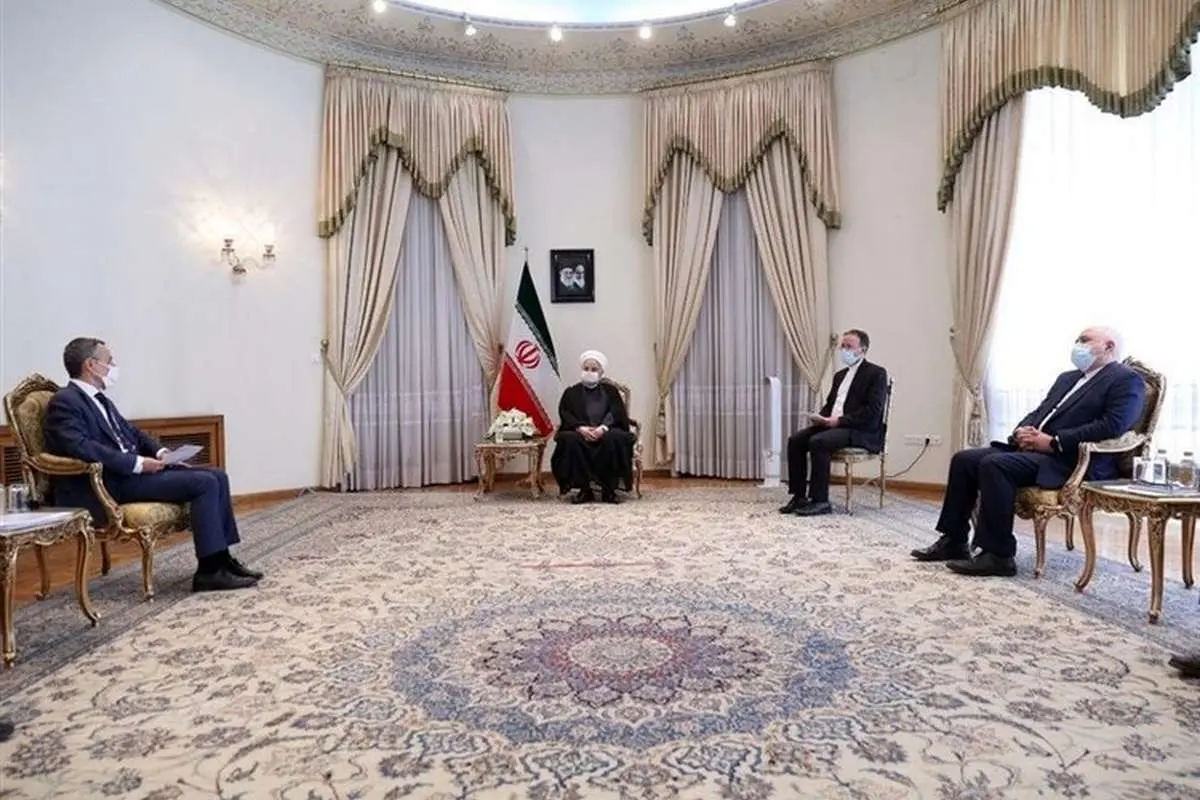 حضور معنیدار ظریف در دیدار روحانی با وزیر خارجه سوئیس