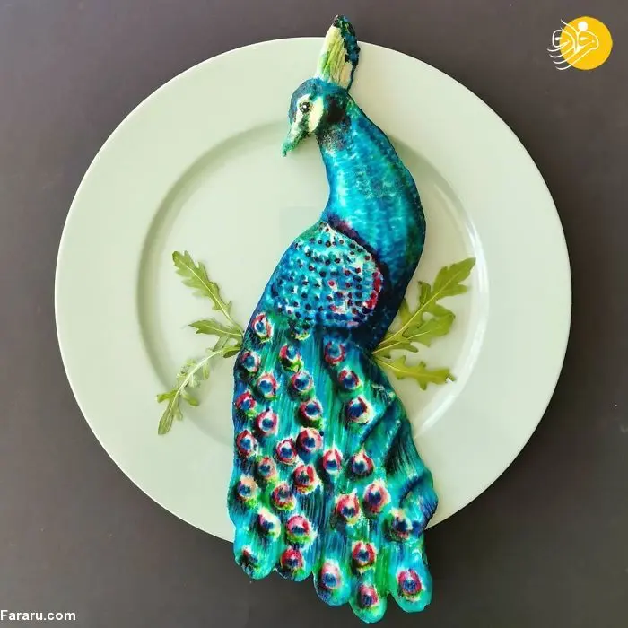 (تصاویر) هنر نقاشی با غذا