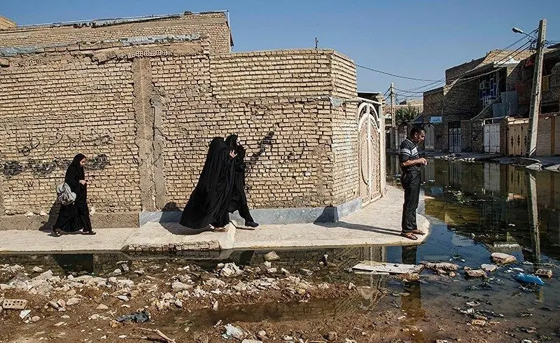(تصاویر) فاضلاب کوت عبدالله دوباره بالا آمد