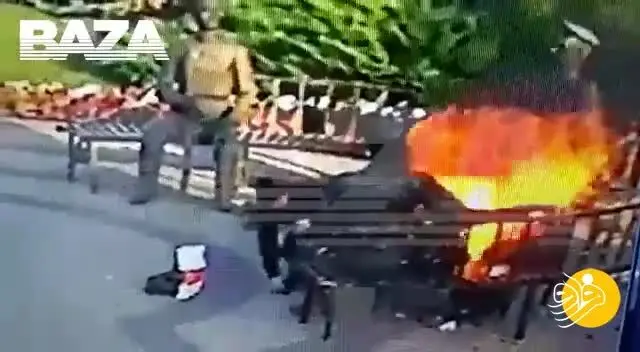 (ویدئو) خودسوزی وحشتناک یک خبرنگار!