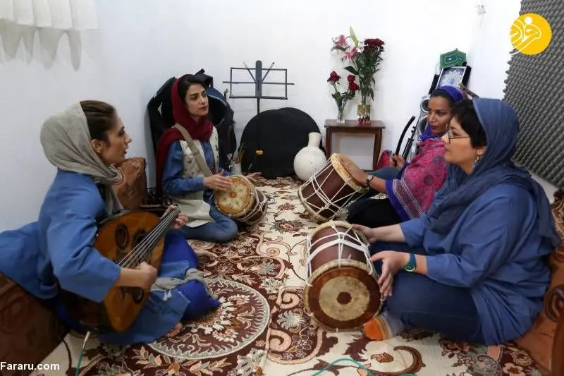 (تصاویر) گزارش خبرگزاری فرانسه از هم‌آوازی زنان دینگو در بندرعباس