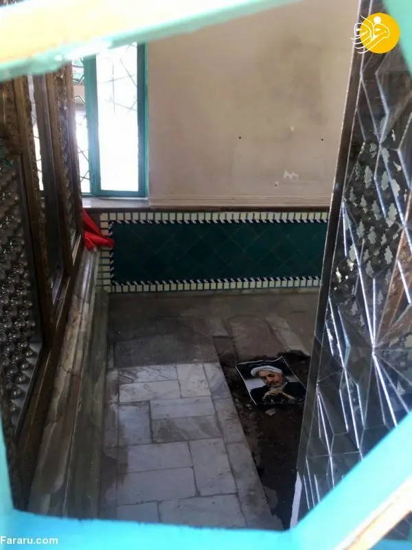 (تصویر) محل دفن پیکر آیت الله صانعی