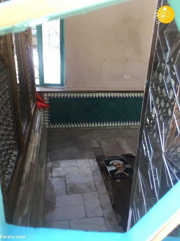(تصویر) محل دفن پیکر آیت الله صانعی
