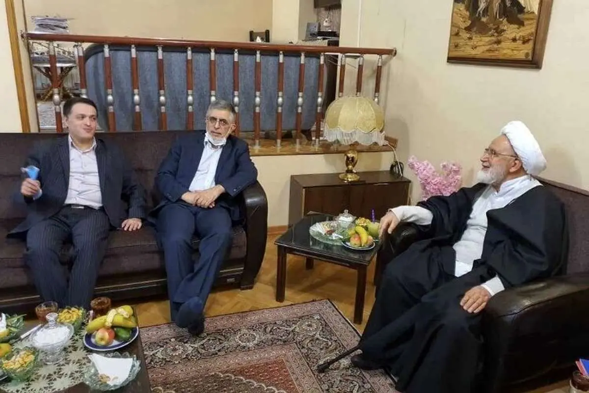 (عکس) دیدار کرباسچی با کروبی