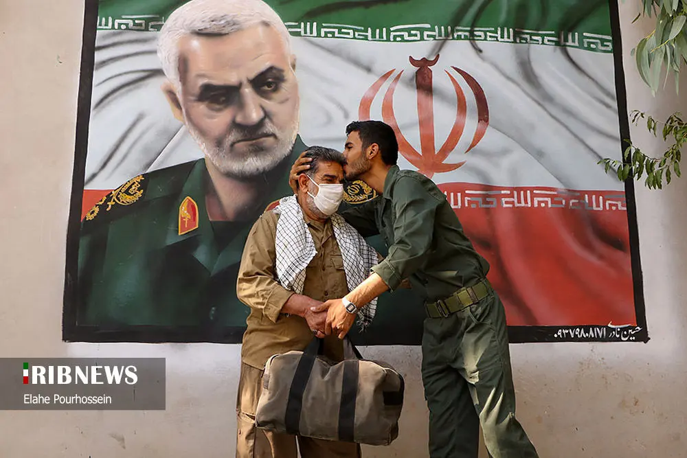 (تصاویر) اعزام نمادین رزمندگان به جبهه
