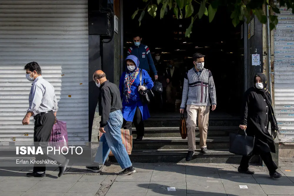 (تصاویر) تهران در اولین روز اجباری شدن ماسک