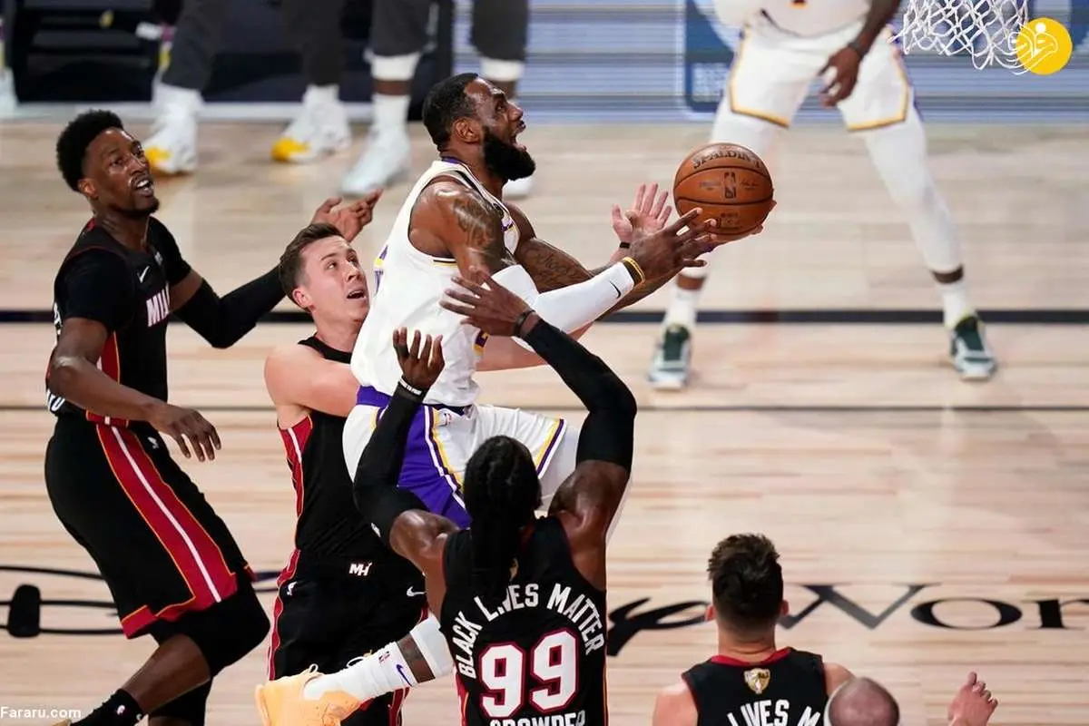 (تصاویر) قهرمانی لسآنجلس لیکرز در NBA