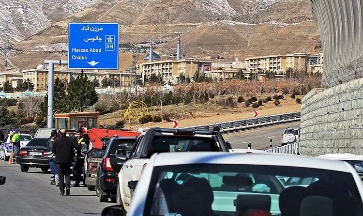 جاده چالوس تا یکشنبه مسدود شد