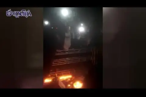(ویدئو) مراسم خودجوش در هفتمین شب درگذشت استاد شجریان