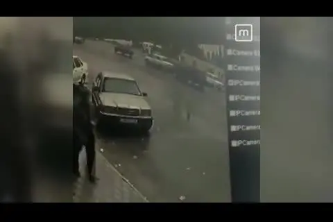 (ویدئو) لحظه برخورد راکت نیرو‌های ارمنستان به شهر بردع آذربایجان