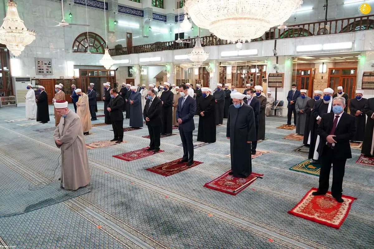 (عکس) حضور بشار اسد در جشن میلاد پیامبر(ص)