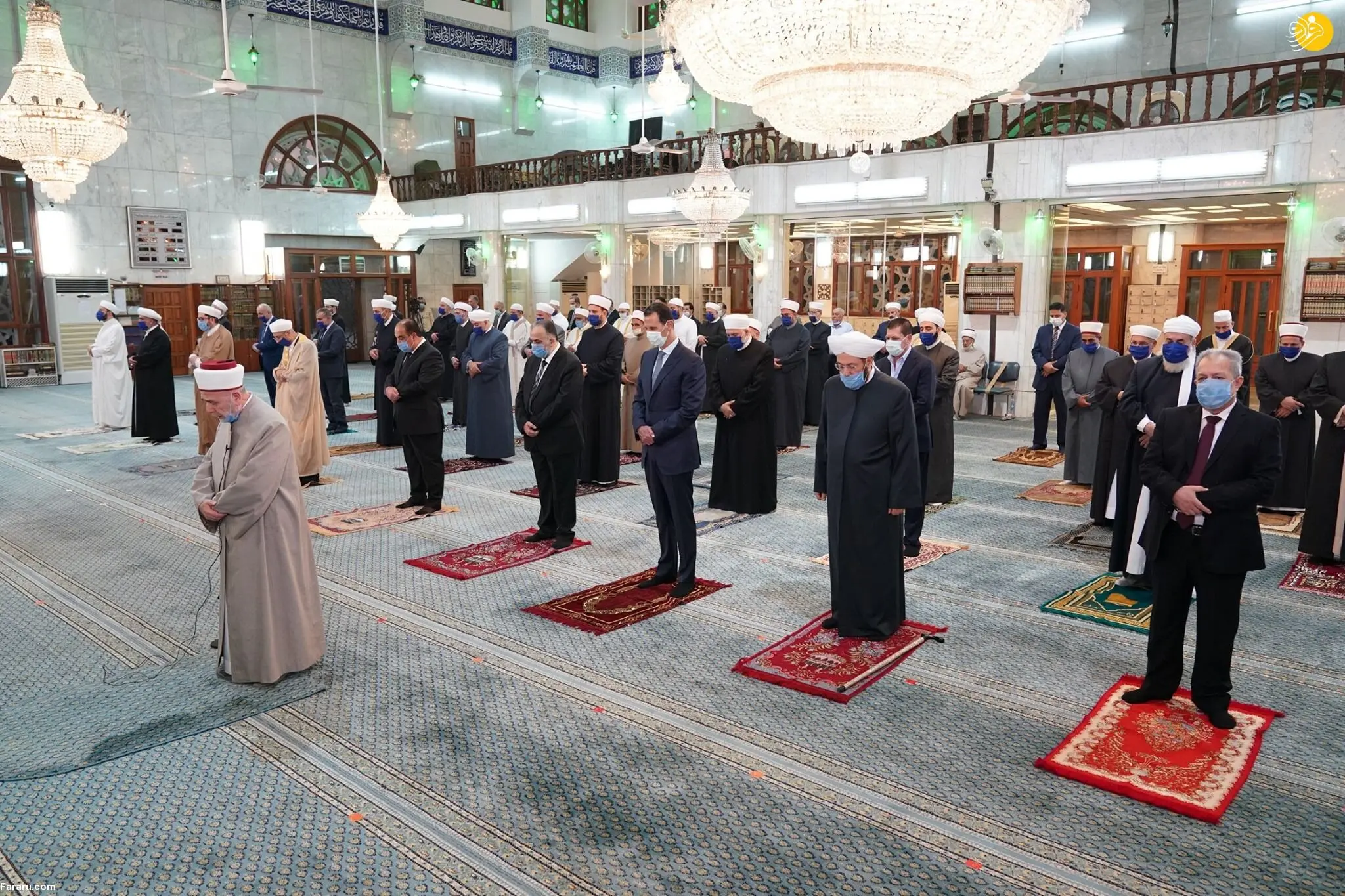 (عکس) حضور بشار اسد در جشن میلاد پیامبر(ص)