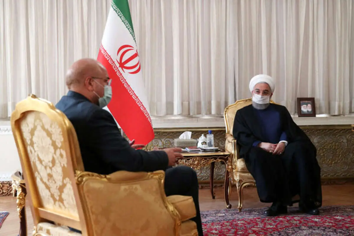 احوالپرسی تلفنی روحانی از قالیباف