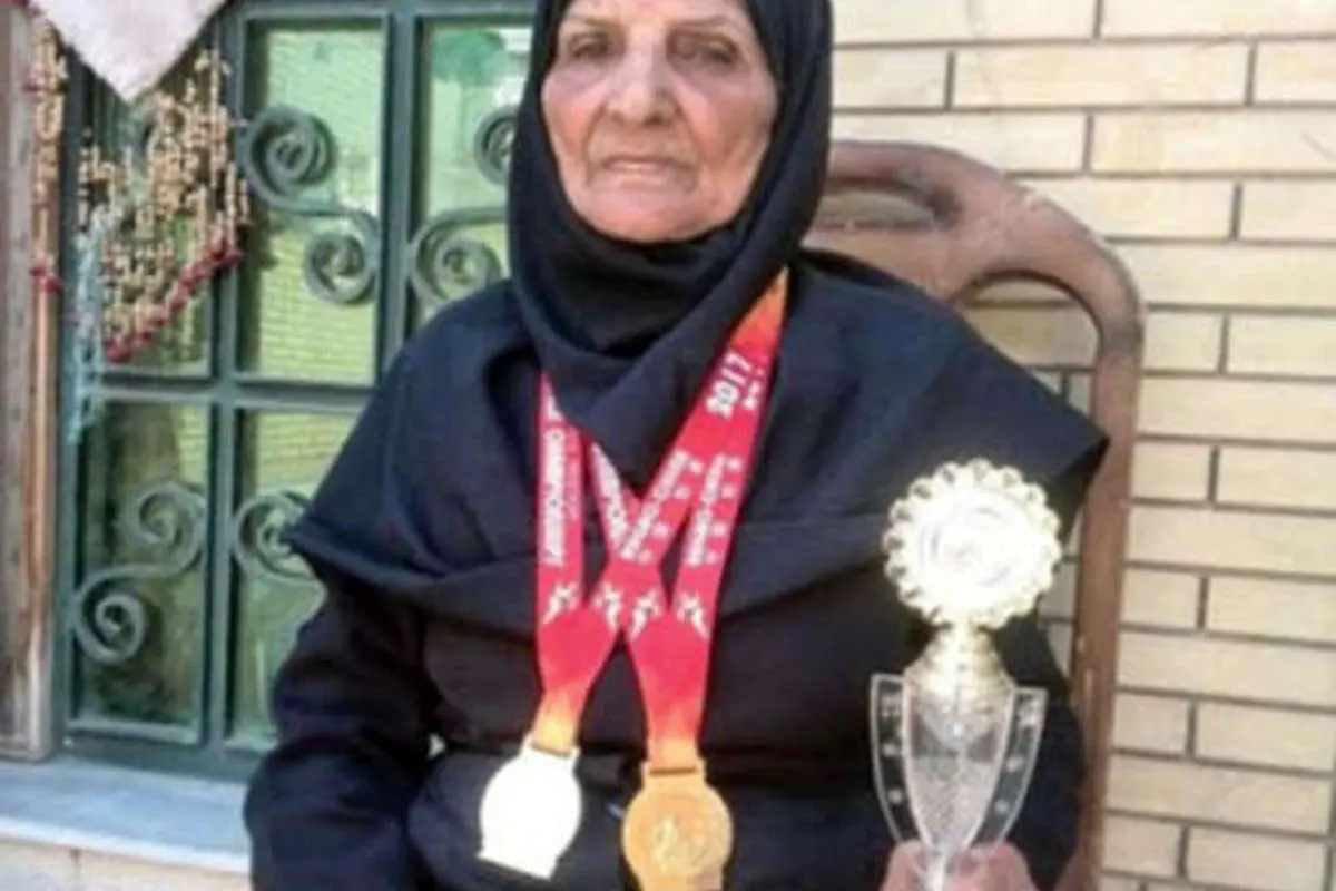 مادربزرگ ایرانی قهرمان ماراتن دبی شد!