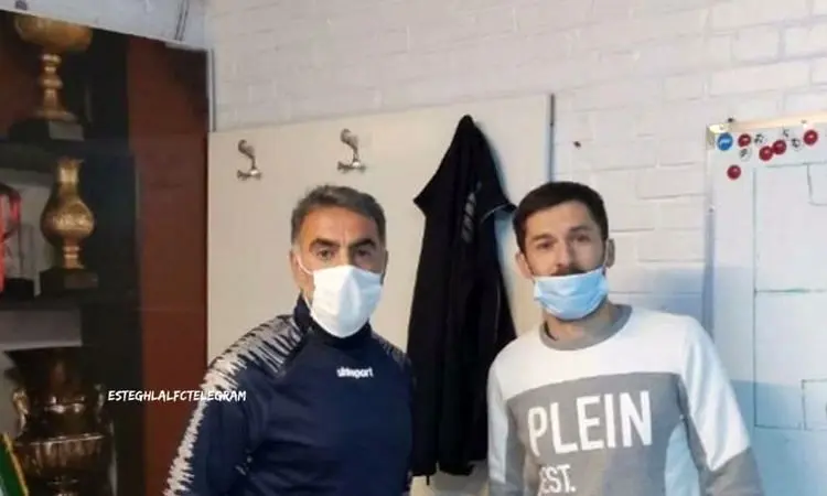 (عکس) اولین ملاقات مدافع استقلال با سرمربی جدید