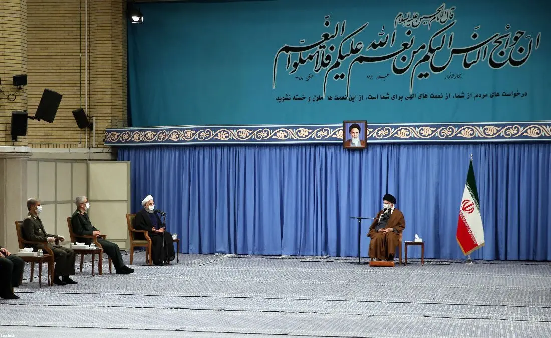 (تصاویر) اولین دیدار در بیت رهبری پس از هشت ماه با حضور روحانی