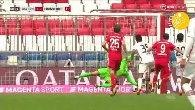 (ویدیو) خلاصه بازی بایرن‌مونیخ 5 - 0 فرانکفورت 3 آبان 99