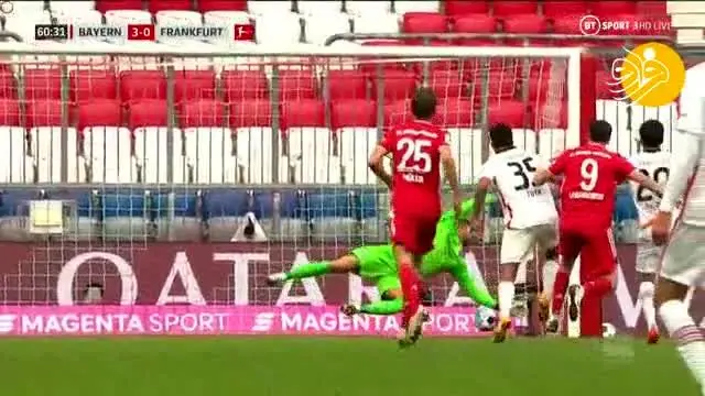 (ویدیو) خلاصه بازی بایرن‌مونیخ 5 - 0 فرانکفورت 3 آبان 99