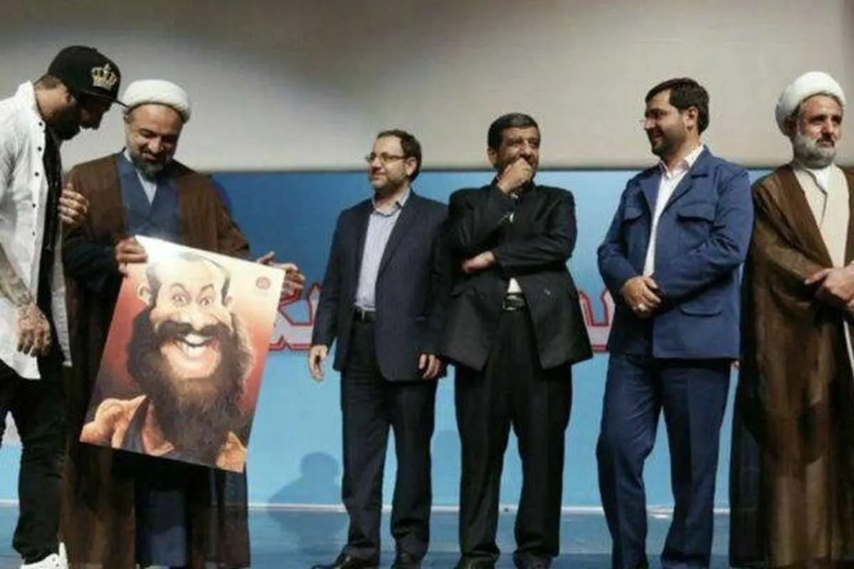 عکس یادگاری ذوالنور و ضرغامی و رسایی با امیر تتلو