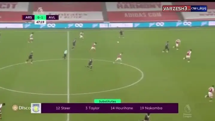 (ویدیو) خلاصه بازی آرسنال 0 - 3 استون‌ویلا 18 آبان 99