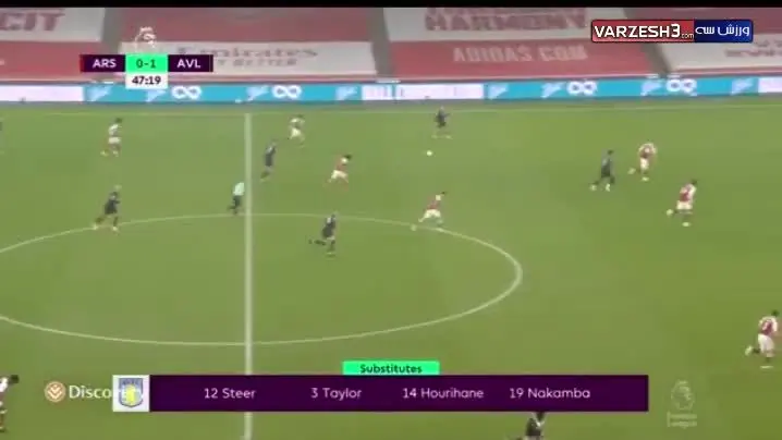 (ویدیو) خلاصه بازی آرسنال 0 - 3 استون‌ویلا 18 آبان 99