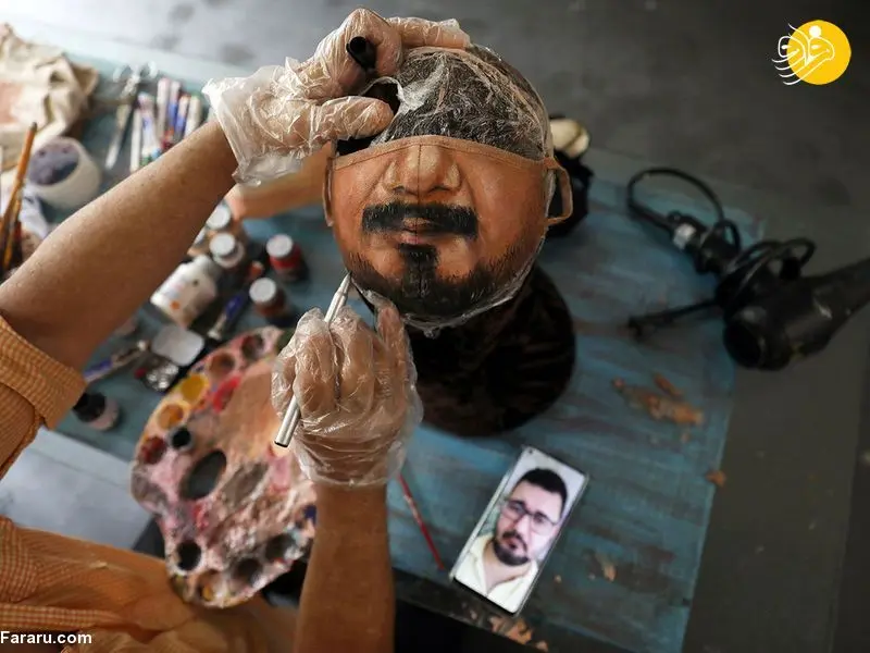 (تصاویر) رخ به نقاب کشیدن در بحبوحه کرونا