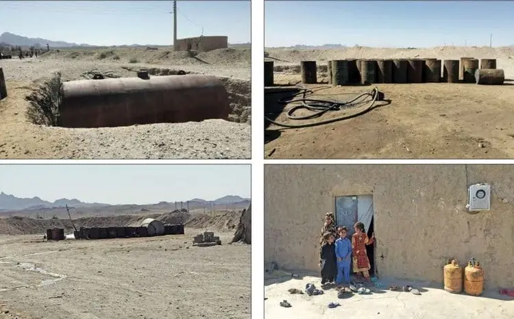 گازوییل‌کشی شغل اصلی روستا‌ییان سیستان و بلوچستان
